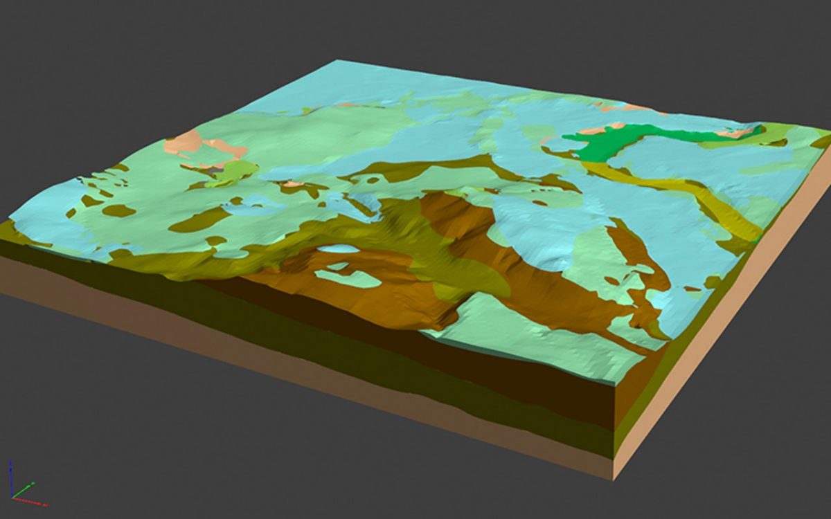3D geological model of the Bern region