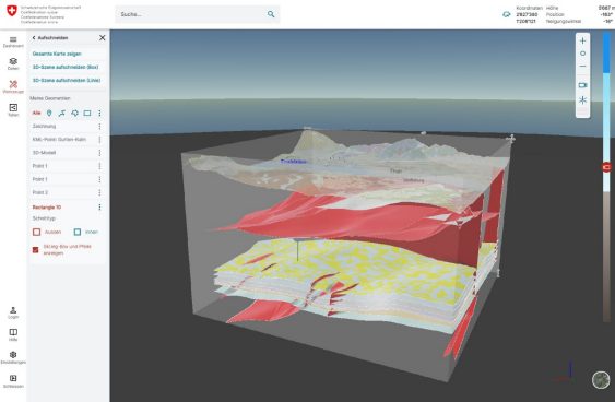 Visualiseur 3D des données souterraines