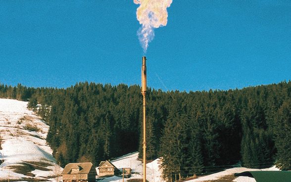 Torche à gaz à Finsterwald