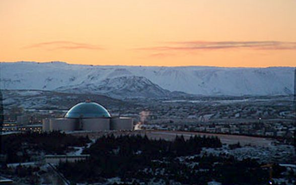 Réservoir d’eau chaude en Islande